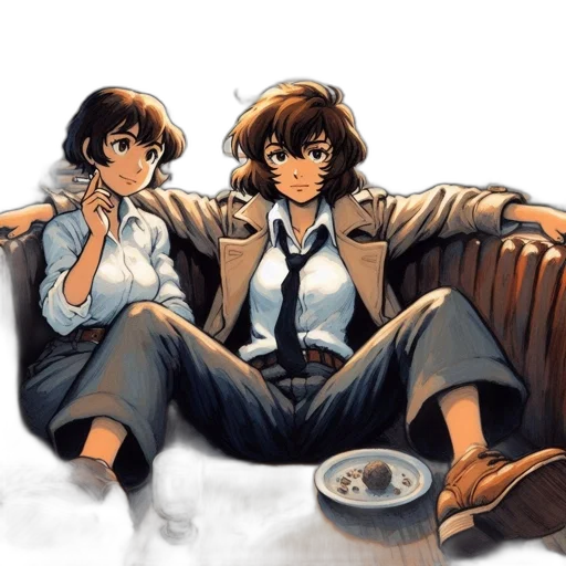 furniture, jacket, concept art, anime transparent PNG cut-out