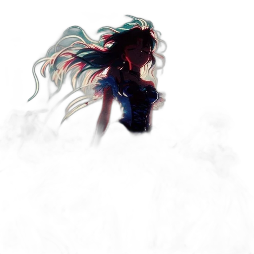 dragon, hair, mask, creature transparent PNG cut-out