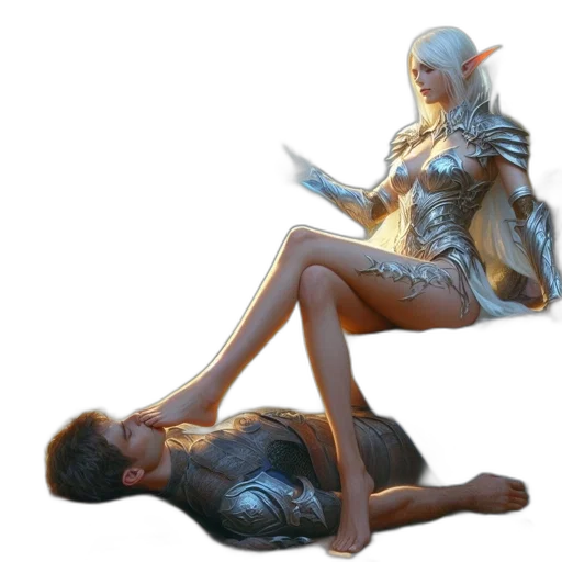 creature, staff, concept art, fantasy art transparent PNG cut-out