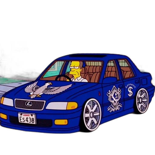 car, concept art, cartoon, pixel art transparent PNG cut-out