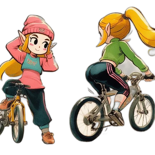 concept art, anime, cartoon, pixel art transparent PNG cut-out