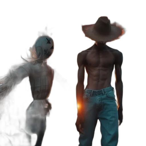 hat, mask, concept art, 3d render transparent PNG cut-out