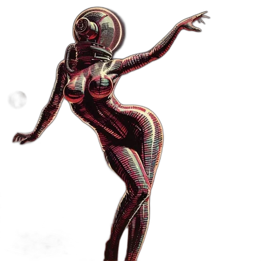 robot, dress, creature, mask transparent PNG cut-out