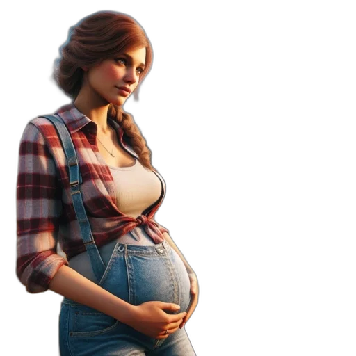 concept art, photorealistic, 3d render, pixel art transparent PNG cut-out