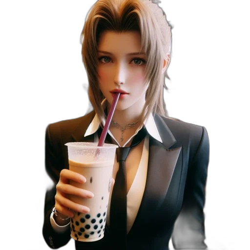food, staff, vaporwave, 3d render transparent PNG cut-out