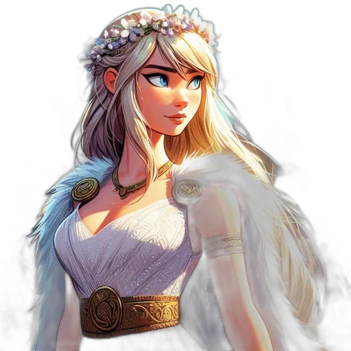 crown, dress, fantasy art, concept art transparent PNG cut-out