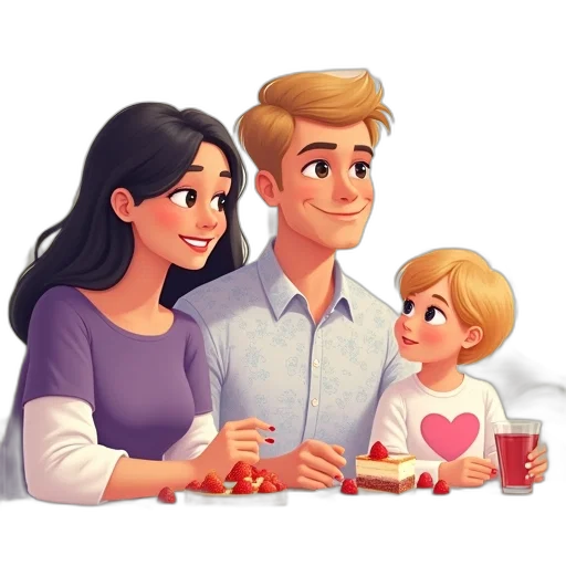 food, cartoon, concept art, 3d render transparent PNG cut-out
