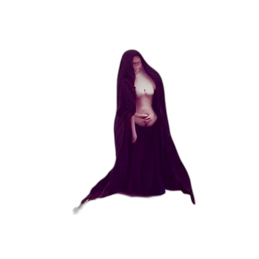 dress, creature, umbrella, staff transparent PNG cut-out