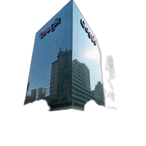 building, robot, umbrella, 3d render transparent PNG cut-out