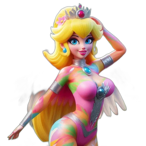3d render, concept art, fantasy art, vaporwave transparent PNG cut-out