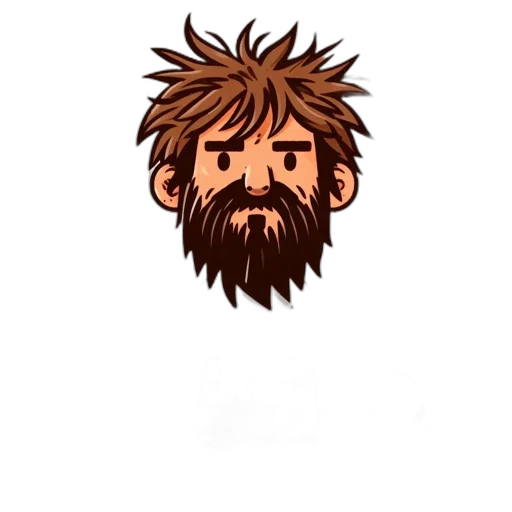 hair, face, staff, creature transparent PNG cut-out