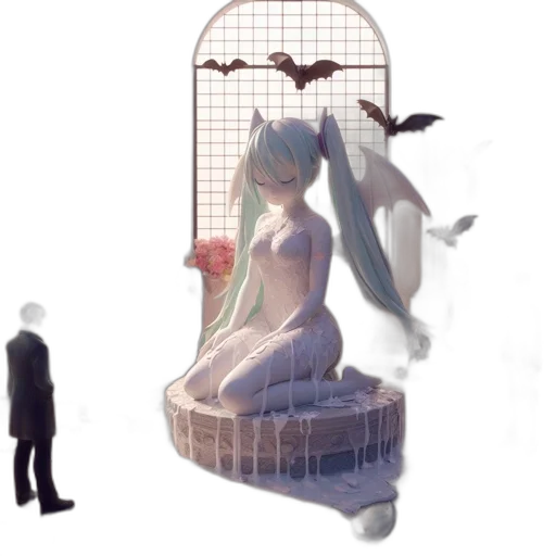 dress, creature, weapon, robot transparent PNG cut-out
