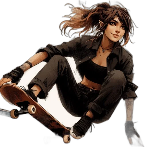 concept art, comic book art, fantasy art, cartoon transparent PNG cut-out