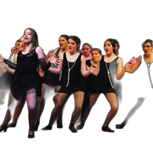group, women, black, dresses transparent PNG cut-out