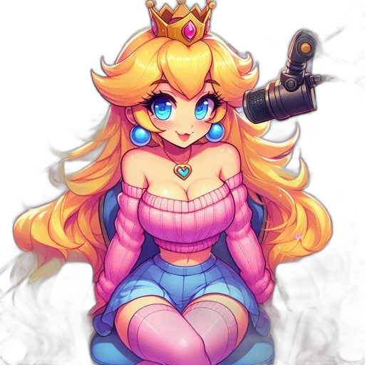 crown, dress, staff, weapon transparent PNG cut-out
