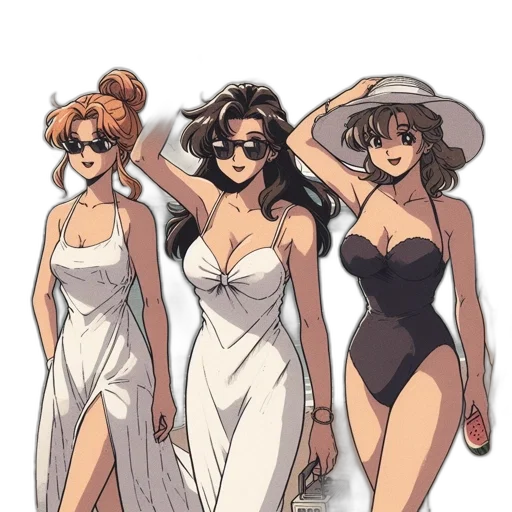 dress, concept art, cartoon, comic book art transparent PNG cut-out