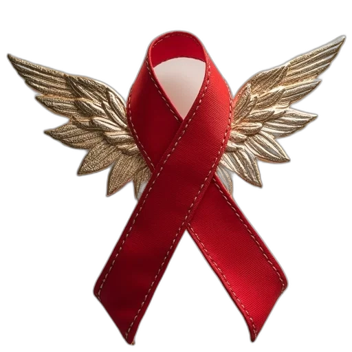 pixel art, angel, red, awareness transparent PNG cut-out