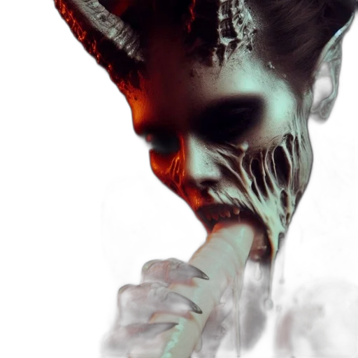 mask, creature, face, staff transparent PNG cut-out