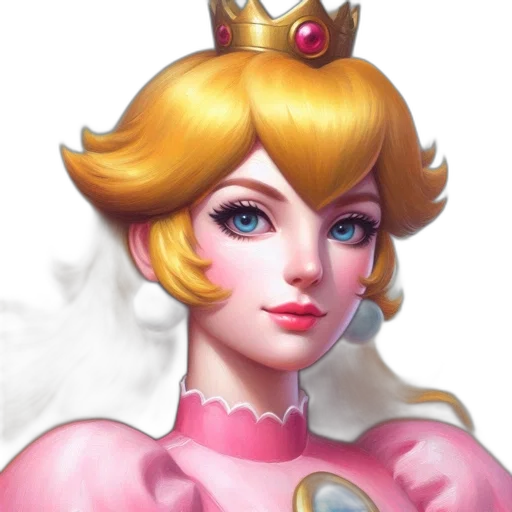 crown, face, dress, fantasy art transparent PNG cut-out