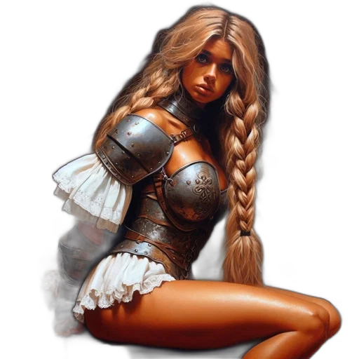 dress, hair, fantasy art, concept art transparent PNG cut-out