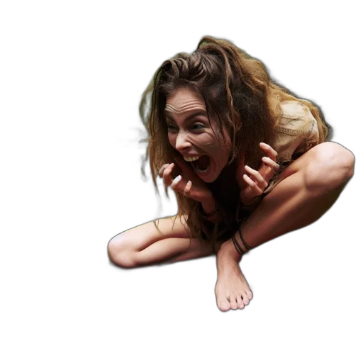 creature, face, hair, animal transparent PNG cut-out