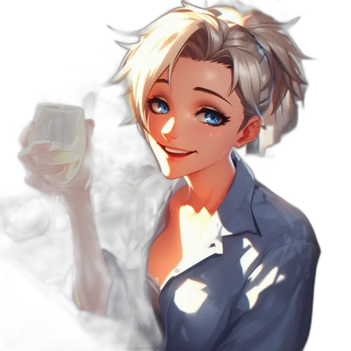 face, staff, dress, weapon transparent PNG cut-out