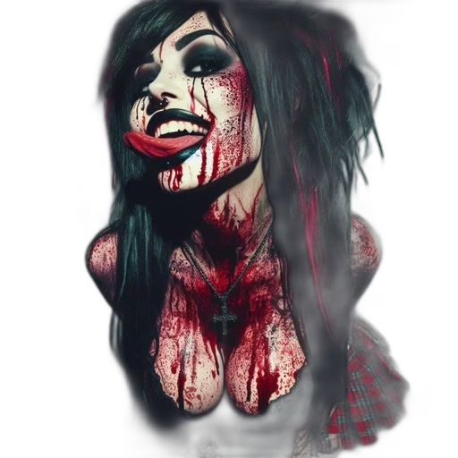 face, comic book art, watercolor, fantasy art transparent PNG cut-out