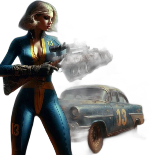 car, weapon, concept art, comic book art transparent PNG cut-out