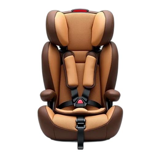 3d render, child, car, seat transparent PNG cut-out