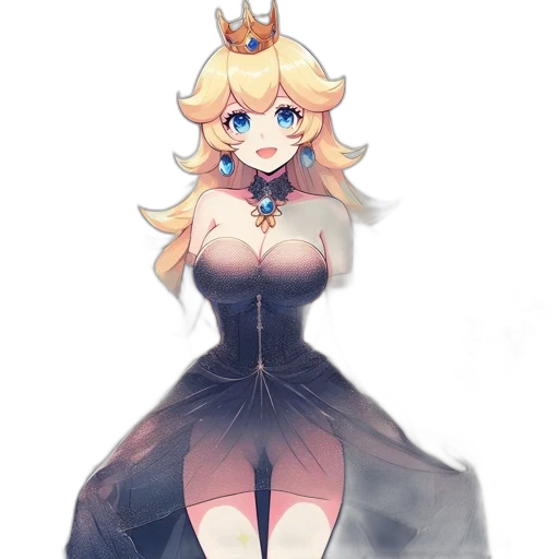 crown, dress, staff, robot transparent PNG cut-out
