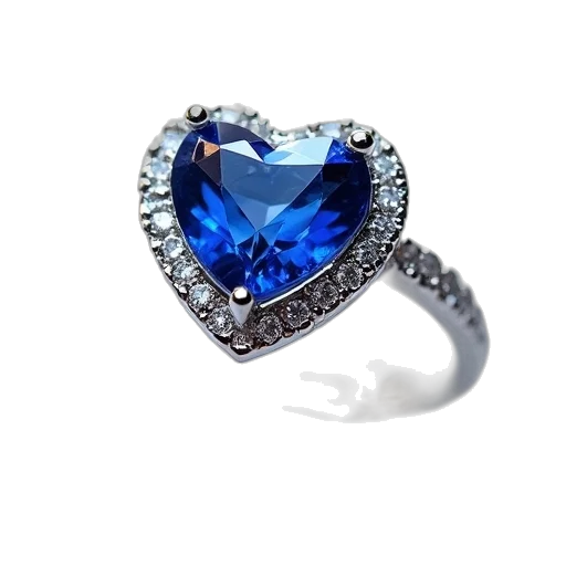 jewelry, crown, 3d render, blue transparent PNG cut-out