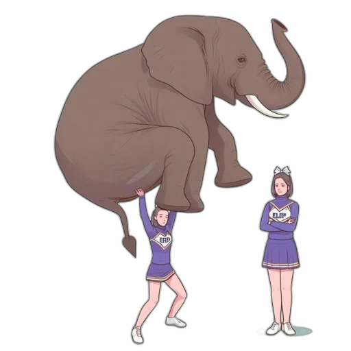 animal, creature, staff, umbrella transparent PNG cut-out