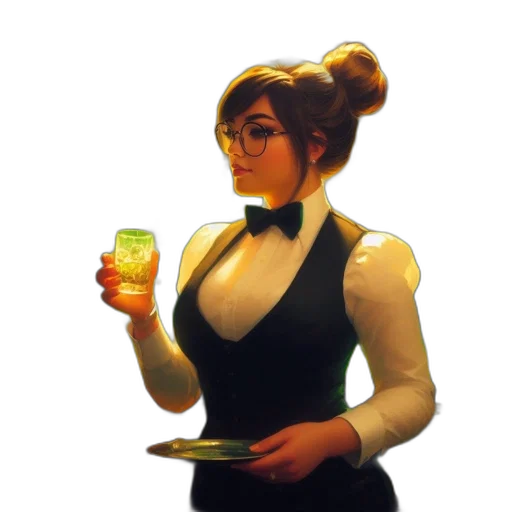 dress, staff, food, robot transparent PNG cut-out