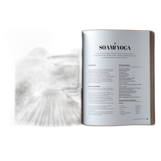 first, page, magazine, spread transparent PNG cut-out