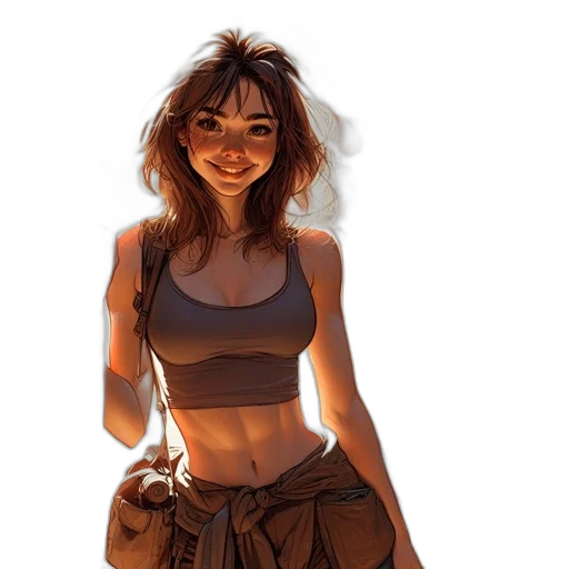 dress, concept art, comic book art, fantasy art transparent PNG cut-out