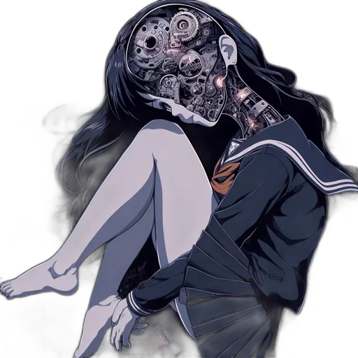 mask, robot, face, creature transparent PNG cut-out