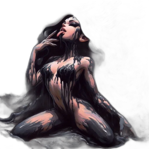 creature, dress, concept art, comic book art transparent PNG cut-out