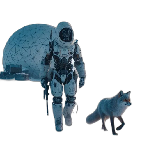 robot, creature, animal, concept art transparent PNG cut-out