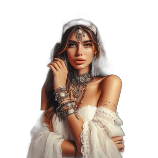 jewelry, dress, crown, face transparent PNG cut-out