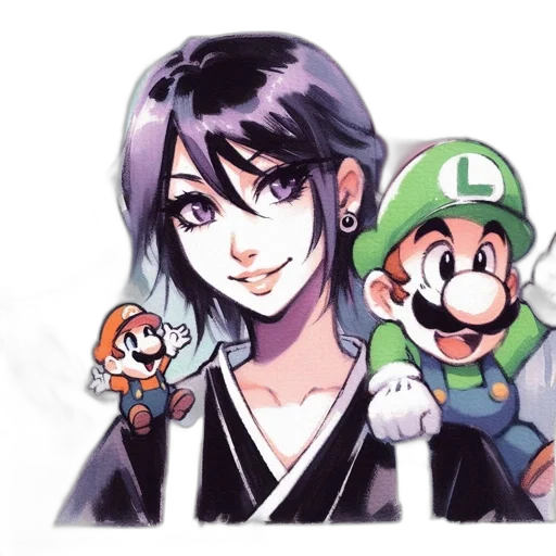 watercolor, pixel art, concept art, cartoon transparent PNG cut-out
