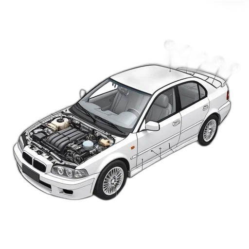 car, 3d render, photorealistic, detailed transparent PNG cut-out