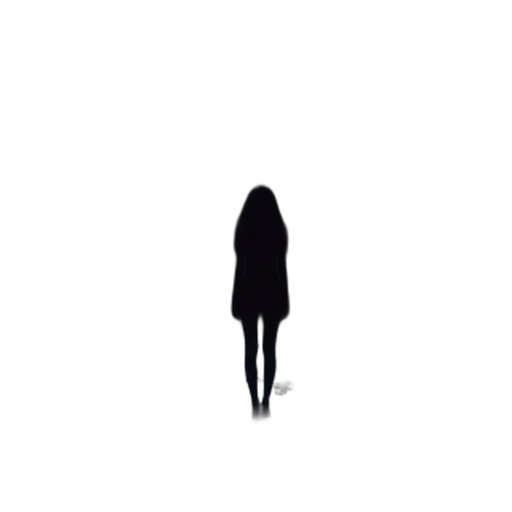 dress, hair, creature, face transparent PNG cut-out