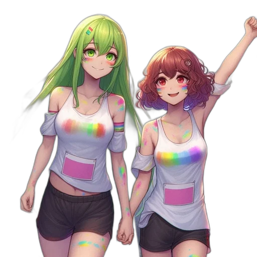dress, pixel art, anime, concept art transparent PNG cut-out