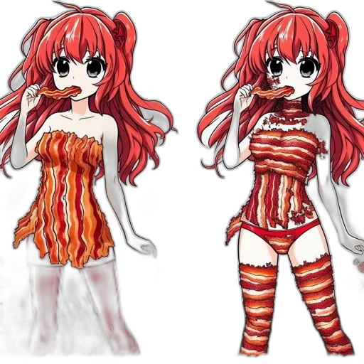 dress, anime, concept art, pixel art transparent PNG cut-out