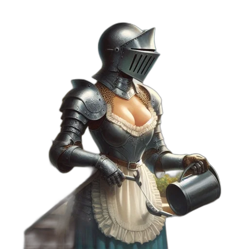 dress, sword, robot, weapon transparent PNG cut-out