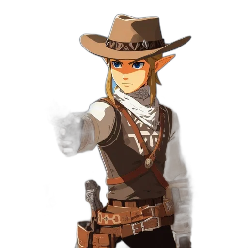 staff, weapon, hat, jacket transparent PNG cut-out