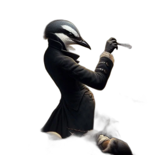 mask, staff, weapon, jacket transparent PNG cut-out