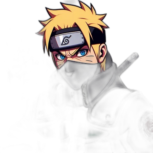 mask, weapon, anime, pixel art transparent PNG cut-out