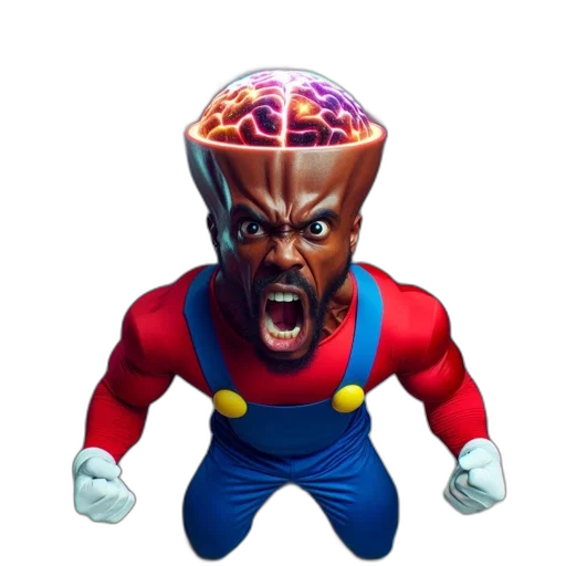 crown, face, concept art, comic book art transparent PNG cut-out