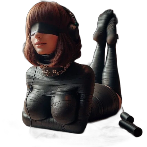 mask, robot, face, jacket transparent PNG cut-out